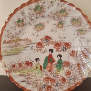 Vintage Hand Painted Japanese Gaisha Plate